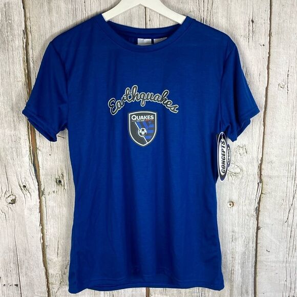 MLS Earthquakes Soccer Futbol T Shirt Size Large NWT - Picture 1 of 7